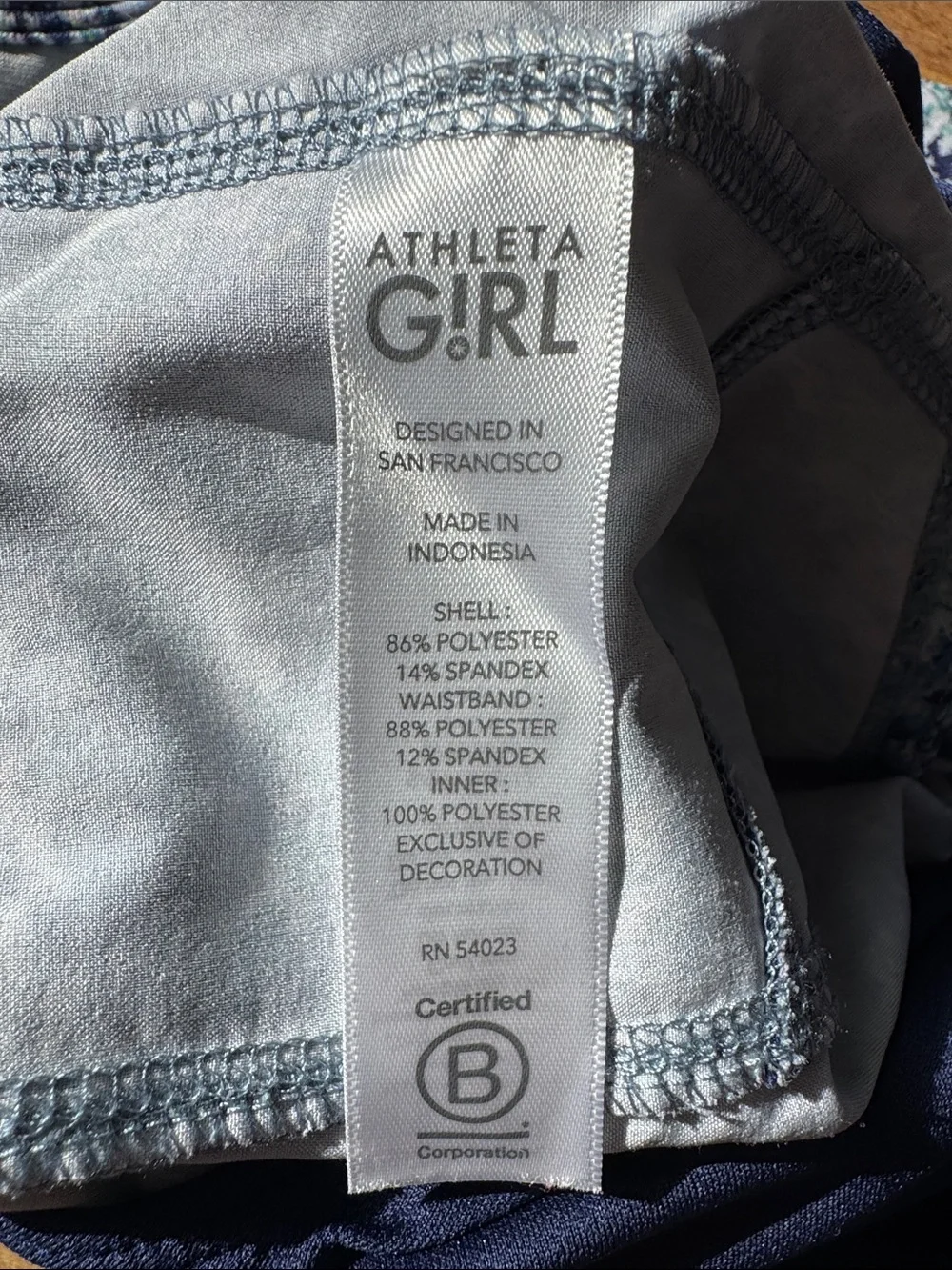 Girls Active Tank & Shorts Set in White and Navy